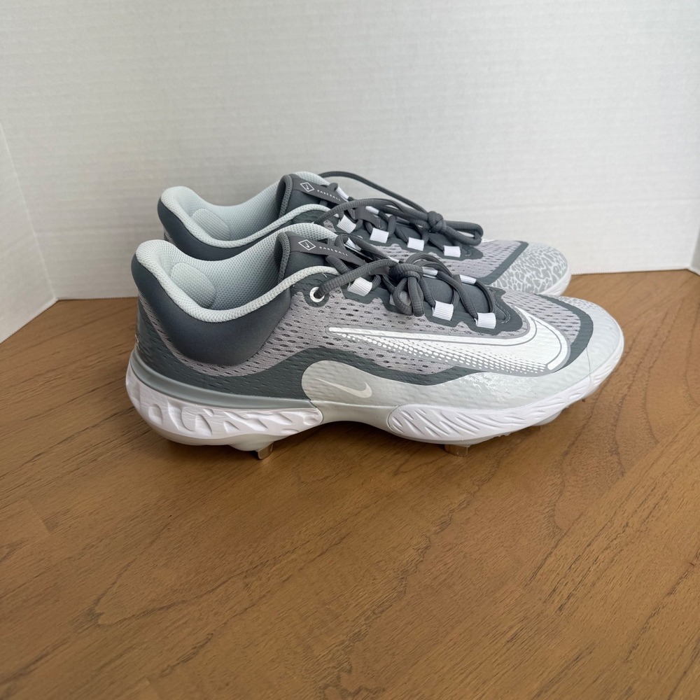 Nike Alpha Huarache Elite‎ 4 Baseball Cleats Mens 13 Wolf Grey Metal DJ6521-12